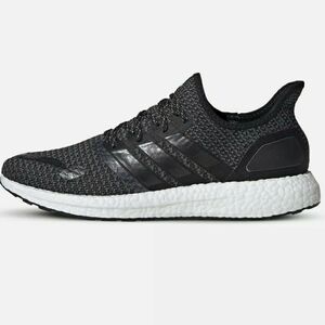 Adidas Black and White Athletic Shoes with Primeknit Upper